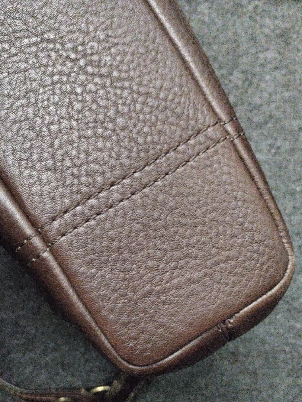 Coach Brown Pebbled Leather Shoulder Bag #10947